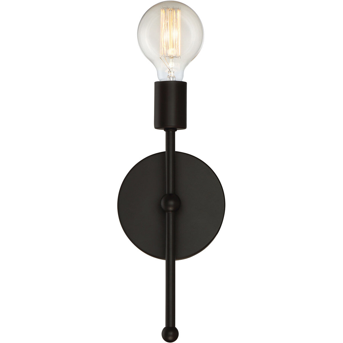 Industrial 1 Light 5.13 inch Oil Rubbed Bronze ADA Wall Sconce Wall Light in English Bronze